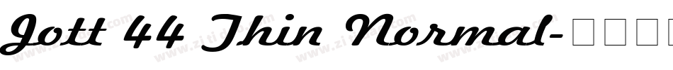 Jott 44 Thin Normal字体转换